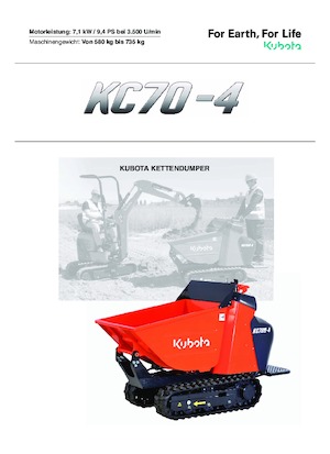 Dumper cingolati Kubota KC70-4