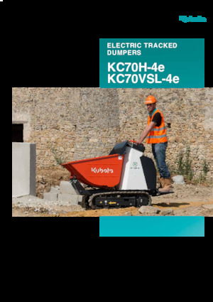 Dumper cingolati elettrici Kubota KC70H-4e