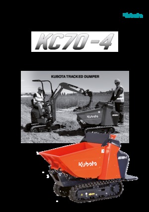 Dumper cingolati Kubota KC70HV-4