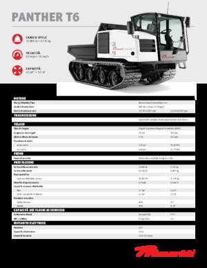Dumper cingolati Prinoth Panther T6