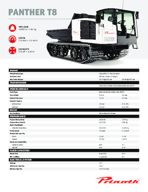 Dumper cingolati Prinoth Panther T8
