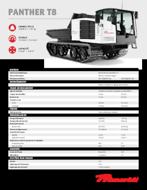 Dumper cingolati Prinoth Panther T8
