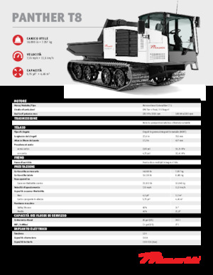 Dumper cingolati Prinoth Panther T8