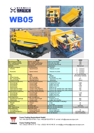Dumper cingolati Yamaguchi WB 05