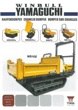 Dumper cingolati Yamaguchi WB 06 DB