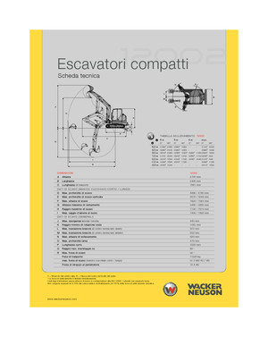 Escavatori cingolati Wacker Neuson 12002