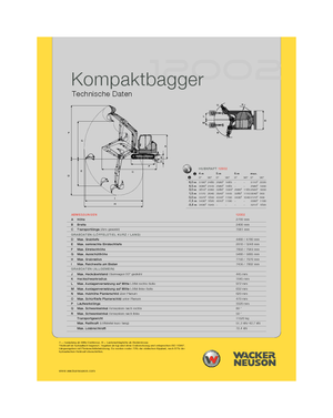 Escavatori cingolati Wacker Neuson 12002