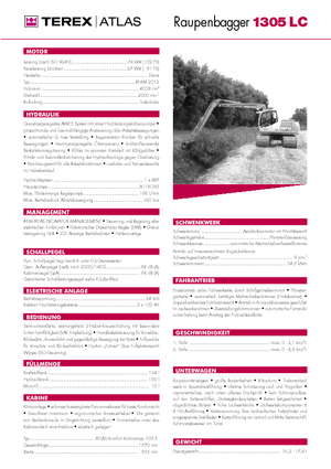 Escavatori cingolati Atlas 1305 LC