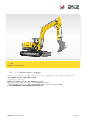 Escavatori cingolati Wacker Neuson 14504