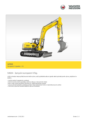 Escavatori cingolati Wacker Neuson 14504