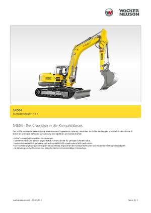 Escavatori cingolati Wacker Neuson 14504