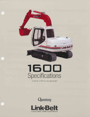 Escavatori cingolati Link-Belt 1600