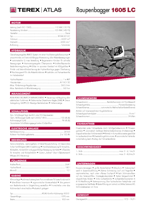 Escavatori cingolati Atlas 1605 LC