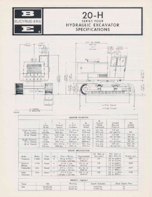Escavatori cingolati Bucyrus 20-H