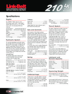 Escavatori cingolati Link-Belt 210 LX Road Builder