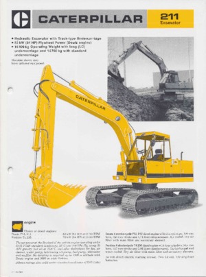 Escavatori cingolati Caterpillar 211