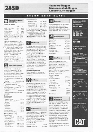 Escavatori cingolati Caterpillar 245 D