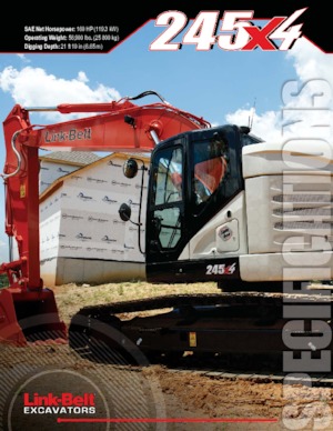Escavatori cingolati Link-Belt 245 X4 Spin Ace