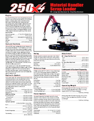 Movimentatori di materiali Link-Belt 250 X4 SL