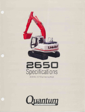 Escavatori cingolati Link-Belt 2650