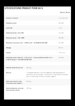 Escavatori cingolati Caterpillar 307.5