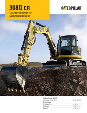 Escavatori cingolati Caterpillar 308D CR