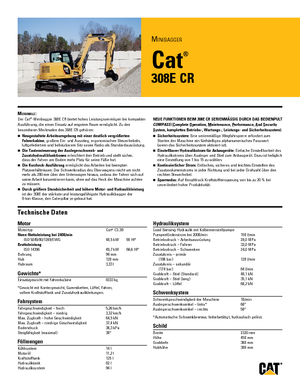 Escavatori cingolati Caterpillar 308E 2 CR
