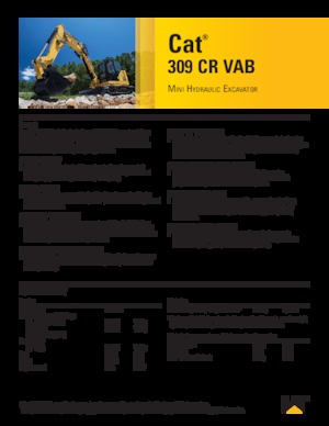 Escavatori cingolati Caterpillar 309CR VAB