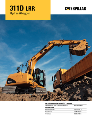 Escavatori cingolati Caterpillar 311D LRR