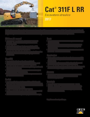 Escavatori cingolati Caterpillar 311 F L RR