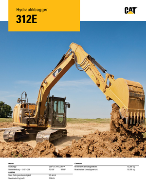 Escavatori cingolati Caterpillar 312E L