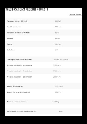 Escavatori cingolati Caterpillar 313