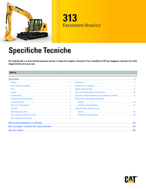 Escavatori cingolati Caterpillar 313