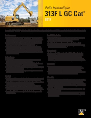 Escavatori cingolati Caterpillar 313F L GC