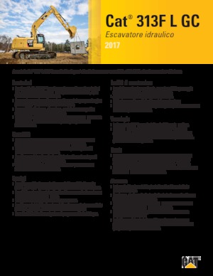 Escavatori cingolati Caterpillar 313F L GC
