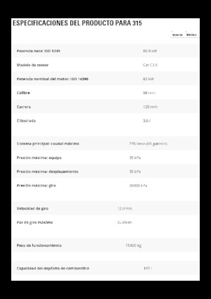 Escavatori cingolati Caterpillar 315