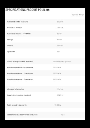 Escavatori cingolati Caterpillar 315