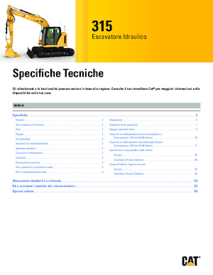 Escavatori cingolati Caterpillar 315
