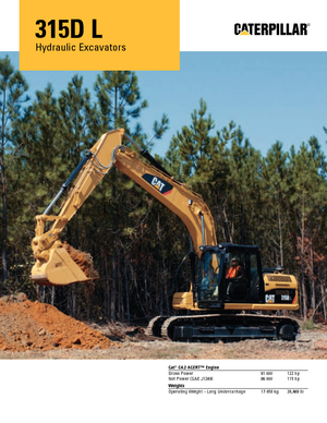 Escavatori cingolati Caterpillar 315D L