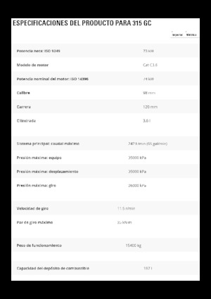 Escavatori cingolati Caterpillar 315 GC