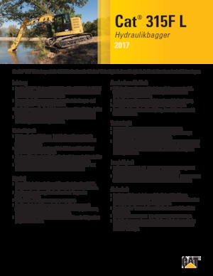 Escavatori cingolati Caterpillar 315F L
