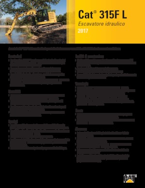 Escavatori cingolati Caterpillar 315F L