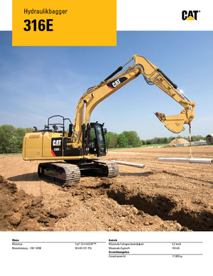 Escavatori cingolati Caterpillar 316E L