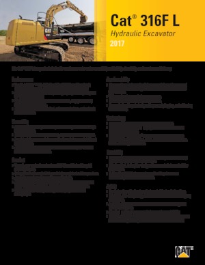 Escavatori cingolati Caterpillar 316F L