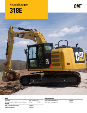 Escavatori cingolati Caterpillar 318E L