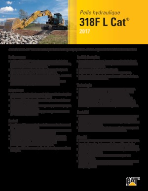 Escavatori cingolati Caterpillar 318F L