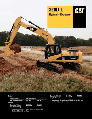 Escavatori cingolati Caterpillar 320D L