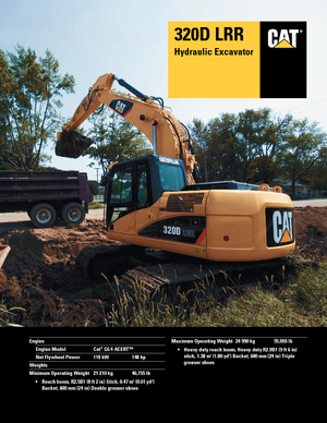 Escavatori cingolati Caterpillar 320D LRR