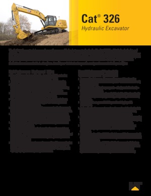 Escavatori cingolati Caterpillar 326