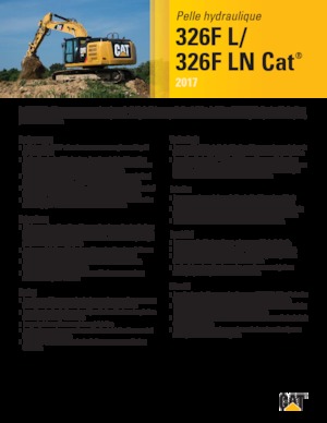 Escavatori cingolati Caterpillar 326F LN